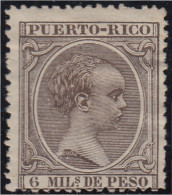 Puerto Rico 75 1890 Alfonso XIII MH - Porto Rico