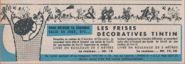 Les Frises Décoratives Tintin. Pour Décorer ... Magasin Tintin, Paris. 1964. - Pubblicitari