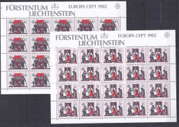 Europa 1982. Liechtenstein Mi 791-92 MNH (**) - 1982