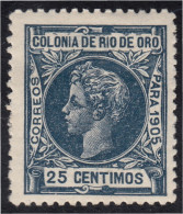 Río De Oro 8 1905 Alfonso XIII MH - Rio De Oro
