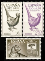 Rio Muni 66/68 1965 Día Del Sello Fauna MNH - Rio Muni