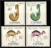 Rio Muni 72/75 1966 Día Del Sello Fauna MNH - Rio Muni