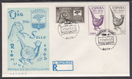 Delcampe - RIO MUNI 66/68  1965 Día Del Sello Fauna SPD Sobres Primer Día - Rio Muni