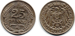 MA 31222 / Allemagne - Deutschland - Germany 25 Pfennig 1911 A TB+ - 25 Pfennig