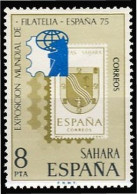Sahara 319 1975 Exposición Mundial De Filatelia España-75 MNH - Spanische Sahara