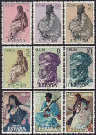 Sahara 297/05 1972 Tipos Indígenas Pinturas De La Dirección General De Promoci - Sahara Espagnol