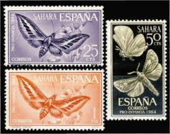 Sahara 225/27 1964 Pro Infancia Insectos Insects MNH - Spanische Sahara