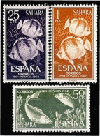 Sahara 209/11 1962 Pro Infancia Fauna (peces) Fish MNH - Sahara Spagnolo