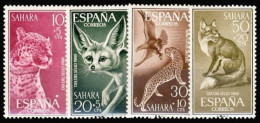 Sahara 176/79 1960 Día Del Sello Fauna MNH - Spanische Sahara