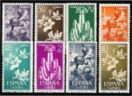 Sahara 201/08 1962 Serie Básica Flora MNH - Spanische Sahara