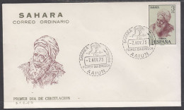 SAHARA 322  1975  Correo Ordinario Native SPD Sobre Primer Día - Sahara Spagnolo