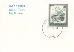 Bahnpost (R.P.O./T.P.O) Wien-Tulln [Ausschnitt] (AD3097) - Storia Postale