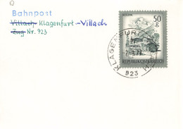 Bahnpost (R.P.O./T.P.O) Klagenfurt-Villach [Ausschnitt] (AD3098) - Storia Postale