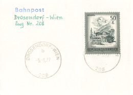 Bahnpost (R.P.O./T.P.O) Drosendorf-Wien [Ausschnitt] (AD3099) - Lettres & Documents