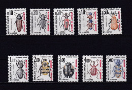 SAINT PIERRE ET MIQUELON 1986 TAXE N°82/91 NEUF** INSECTES - Segnatasse