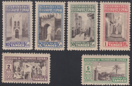 Tanger Nº B - 41/46  1946 Beneficencia Huérfanos Telégrafos MNH - Otros & Sin Clasificación