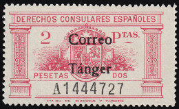 Tánger 144 1938 Derechos Consulares MNH - Autres & Non Classés