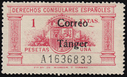 Tánger 143 1938 Derechos Consulares MNH - Autres & Non Classés