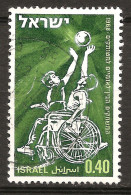 Israël Israel 1968 N° 370 O Sport, Handicap, Handicapé, Fauteuil Roulant, Basket Ball, Paralysé, Jeux Internationaux - Used Stamps (without Tabs)