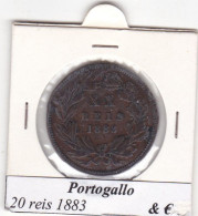 PORTOGALLO 20 REIS  ANNO 1883 COME DA FOTO - Portugal