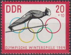 1963 DDR, ** Mi:DD 1002,Yt:DD 705, Olympische Winterspiele 1964 - Innsbruck - Winter 1964: Innsbruck