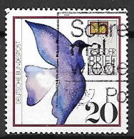 ALLEMAGNE     -    1988.   JOURNEE  DU  TIMBRE /  OISEAU   -   Oblitéré - Tag Der Briefmarke