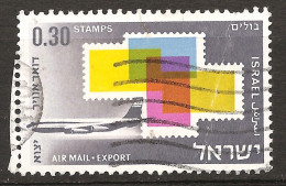 Israël Israel 1968 N° PA 39 Iso O Exportations, Timbre Sur Timbre, Timbre-poste, Avion, Aviation, El Al, Lockheed L-049 - Used Stamps (without Tabs)