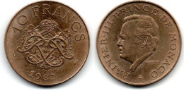 MA 31229 / Monaco 10 Francs 1982 SUP - 1960-2001 New Francs