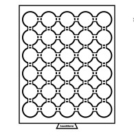 Leuchtturm 331986 Bandeja Para Monedas 30 Divisiones Para CAPS 33, Color Humo - Zubehör