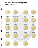 Lindner MU2E30 Hojas Individuales Pre-impresa Para Monedas De 2 € Conmemorativ - Zubehör