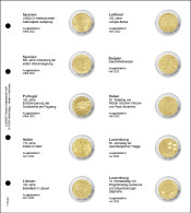 Lindner 1118-34 Hojas Monedas Conmemorativas 2 Euros España - Luxemb.  2022 - Zubehör