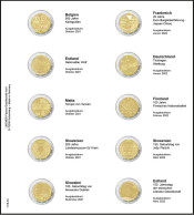 Lindner 1118-33 Hojas Individuales Para Monedas Conmemorativas De 2 Euros - Zubehör