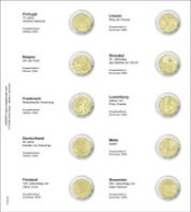 Lindner 1118-30 Hojas Individuales Para Monedas Conmemorativas De 2 Euros - Matériel