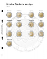 Lindner MU2E3 Hojas Individuales Pre-impresas Para Monedas De 2 Euros - Matériel
