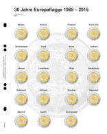 Lindner MU2E13 Hojas Individuales Pre-impresas Para Monedas De 2 Euros - Matériel