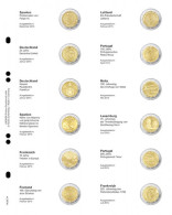 Lindner MU2E14 Hojas Individuales Pre-impresas Para Monedas De 2 Euros - Zubehör
