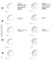 Lindner 1505-5 Hojas Individuales Para Monedas Conmemorativas De 2 Euros Estad - Zubehör