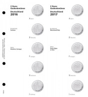 Lindner 1505-6 Hojas Individuales Para Monedas Conmemorativas De 2 Euros Estad - Zubehör