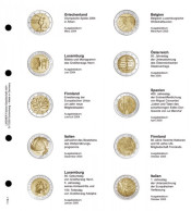 Lindner 1118-1 Hojas Individuales Para Monedas Conmemorativas De 2 Euros - Zubehör