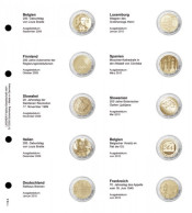 Lindner 1118-6 Hojas Individuales Para Monedas Conmemorativas De 2 Euros - Zubehör