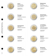 Lindner 1118-7 Hojas Individuales Para Monedas Conmemorativas De 2 Euros - Matériel