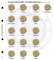 Lindner 1118-5 Hojas Individuales Para Monedas Conmemorativas De 2 Euros - Matériel