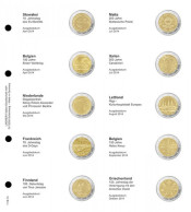 Lindner 1118-13 Hojas Individuales Para Monedas Conmemorativas De 2 Euros - Matériel
