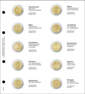 Lindner 1118-12 Hojas Individuales Para Monedas Conmemorativas De 2 Euros - Zubehör
