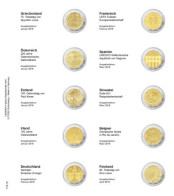 Lindner 1118-18 Hojas Individuales Para Monedas Conmemorativas De 2 Euros - Zubehör