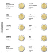 Lindner 1118-24 Hojas Individuales Para Monedas Conmemorativas De 2 Euros - Matériel