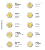 Lindner 1118-23 Hojas Individuales Para Monedas Conmemorativas De 2 Euros - Zubehör