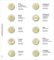 Lindner 1118-25 Hojas Individuales Para Monedas Conmemorativas De 2 Euros - Matériel