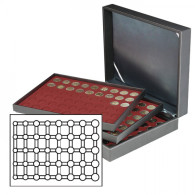 Lindner 2365-2956E Estuche Para Monedas NERA XL Con 3 Tableros Y Plantillas Pa - Materiale