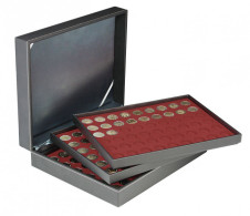 Lindner 2365-2754E Estuche Para Monedas NERA XL Con 3 Tableros Y Plantillas Pa - Materiale